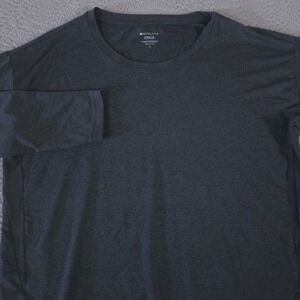 Athleta Top Womens Large Uptempo Heathered Long Sleeve Thumbholes Yoga Workout